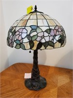 23” STAINED GLASS TIFFANY STYLE LAMP