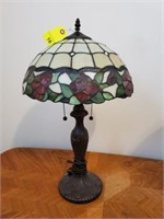 26” STAINED GLASS TIFFANY STYLE LAMP