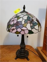 24” STAINED GLASS TIFFANY STYLE LAMP