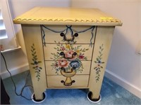 PAINTED 4 DRAWER END TABLE