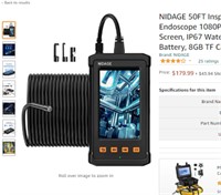 NIDAGE 50FT Inspection Camera