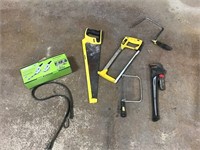 Saws, cutter, pipe wrench