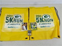Packers Zippo Lighter 2 Canvas Bags and Packers