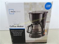 Mainstays 5-Cup Coffee Maker New In Box