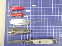 Lot of Assorted Pocket Knives and Switch Blade