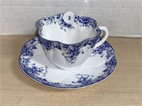 Shelley Teacup And Saucer - Dainty Blue