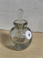 Small Signed Glass Perfume Bottle “ Paddy “