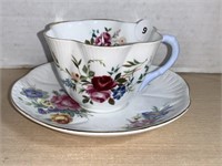 Shelley Mismatched Teacup And Saucer