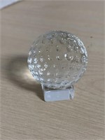 Crystal Golf Ball Statue