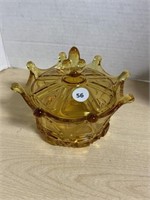 Amber Crown Trinket Box