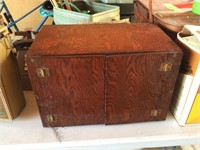 hand crafted wood storage box