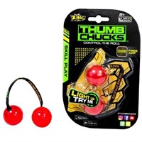 (2) ZiNG Thumb Chucks, Red