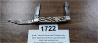 ANTIQUE COLONIAL STOCKMAN 3 BLADE KNIFE