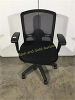 Black rolling office chair