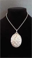 LARGE STERLING LOCKET