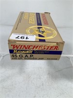 Winchester 45 G.A.P. 230gr. JHP qty 50