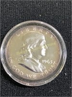1963 Proof Franklin half Dollar