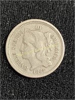 1865 three cent piece