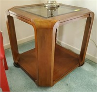 GLASS TOP END TABLE STANDARD FURNITURE