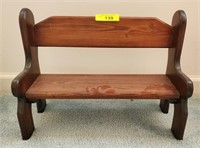 WOODEN DOLL BENCH