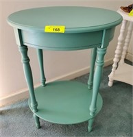 OVAL END TABLE PAINTED