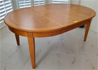 PINE DINING TABLE OVAL WITH 1 LEAF