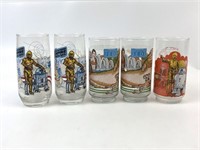 1977 1980 1983 Star Wars Glasses Coca-Cola