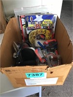 Box of Locks & Hotwheel Style Cars