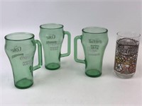 Vintage Coca Cola Glasses, Whataburger