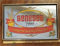 Genesee Mirror Beer Sign