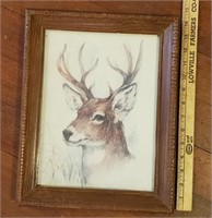 Deer Watercolor by Paul Whitney Hunter