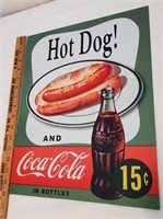 Coca-Cola Hot Dog Sign