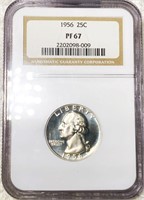 1956 Washington Silver Quarter NGC - PF67