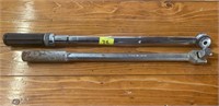 Large 1/2" Torque Wrench and 3/4" Breakover Bar