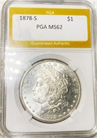 1878-S Morgan Silver Dollar PGA - MS62