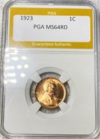1923 Lincoln Wheat Penny PGA - MS 64 RD