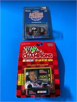 2 collectible racing cars