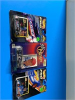 3 collectible racing cars