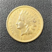 1897 Indian Head Penny Coin