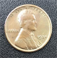 1924-S Lincoln Wheat Cent Penny Coin