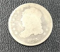 1835 Capped Bust Silver Half Dime Coin