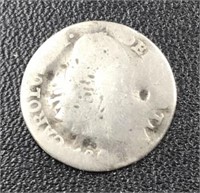 Circa 1805 Spanish Carlos Two Reales Silver coin