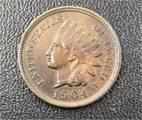 1904 Indian Head Penny Coin