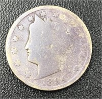 1894 Liberty "V" Nickel coin