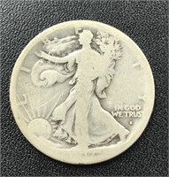 1917-S Obverse Walking Liberty Silver Half Dollar