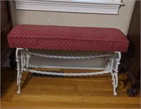 Antique Wrought Iron Bench