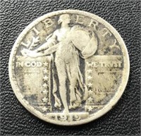 1919 Standing Liberty Silver Quarter coin