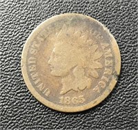 1865 Indian Head Penny Coin