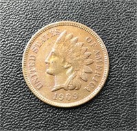 1909 Indian Head Penny Coin