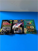 3 collectible racing cars
